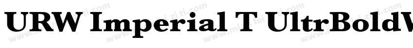 URW Imperial T UltrBoldWide字体转换